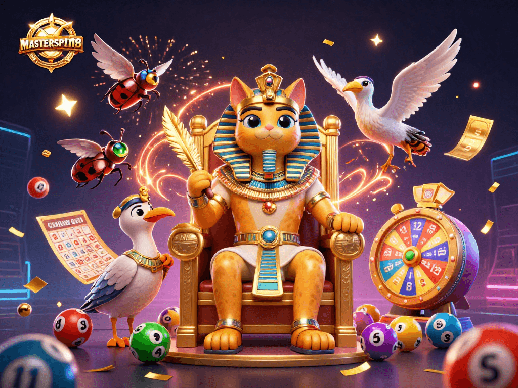 Experience thrilling gameplay with MASTERSPIN188 featuring a vibrant lottery scene full of excitement.