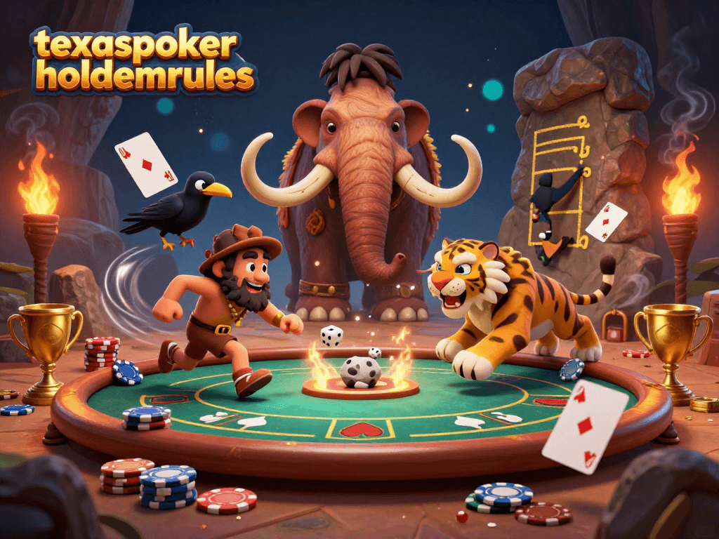 Experience thrilling gameplay with texaspokerholdemrules in a vibrant, animated casino filled with poker action.