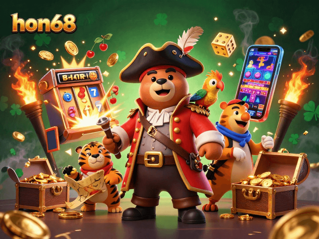 Experience thrilling gaming adventures at hon68 with exciting jackpots and vibrant casino elements.
