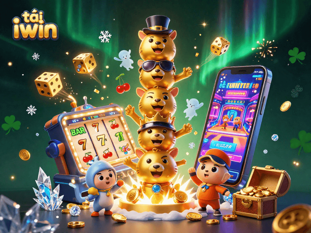 Engage in thrilling gaming with tải iwin featuring vibrant characters and dynamic slot elements.