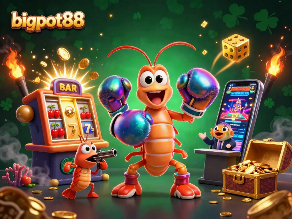 bigpot88 menghadirkan sensasi permainan kasino dengan ilustrasi 3D yang kaya elemen kasino menarik.