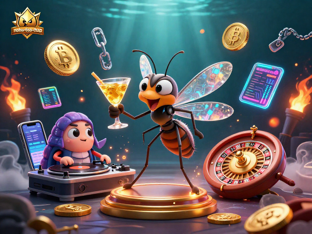 Experience the thrill of nohu-toa-thap with vibrant casino elements and engaging characters in action.