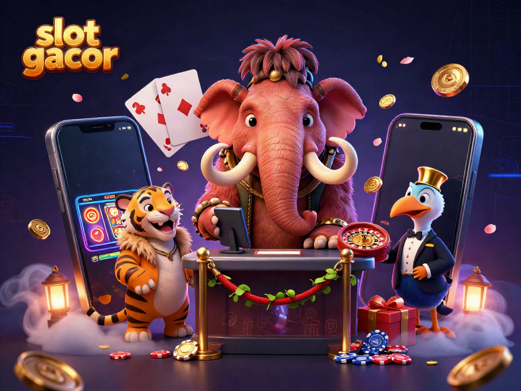 Menggandakan slot gacor dengan pengantar 3D kartun di kasino, bouncer mammoth, tamu VIP harimau, dan penjaga pintu dodo.