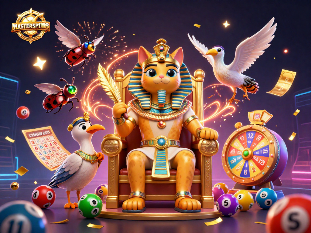 Experience thrilling gameplay with MASTERSPIN188 featuring a vibrant lottery scene full of excitement.