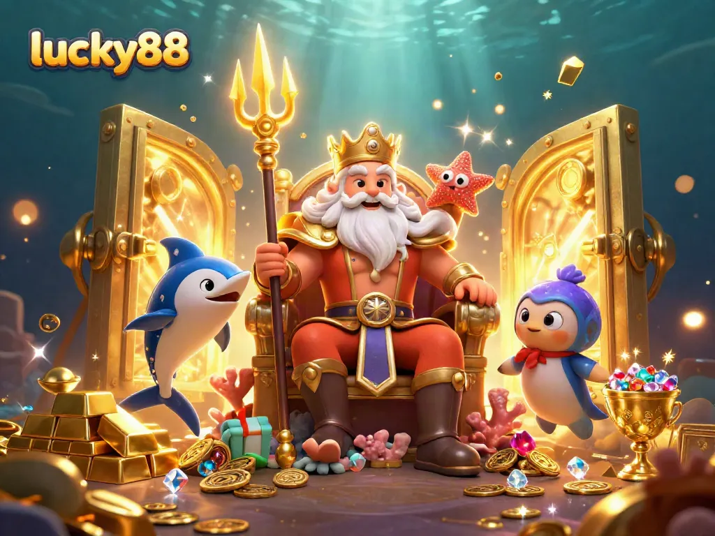 Experience thrilling luck at lucky88 with vibrant casino treasures and characters.
