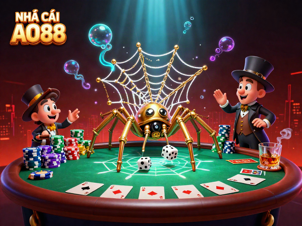 Experience the winning thrill at NHÀ CÁI AO88 with steampunk casino elements and engaging game atmosphere.