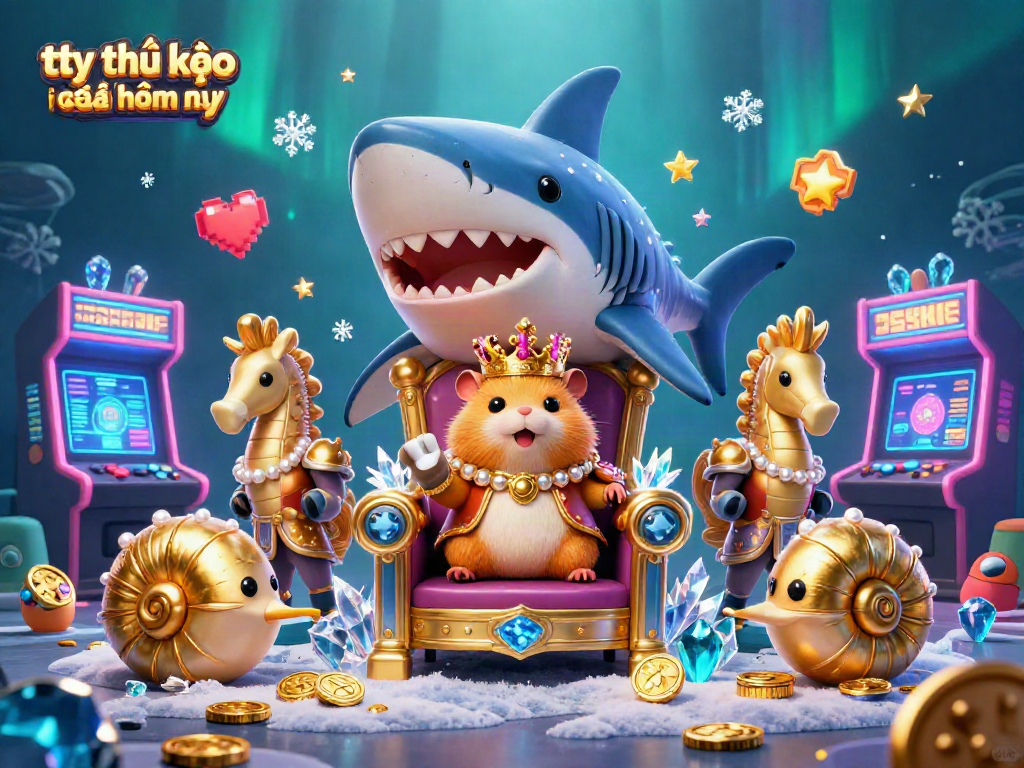Experience the thrill of tỷ lệ kèo nhà cái hôm nay with our vibrant casino-themed illustration packed with game elements.