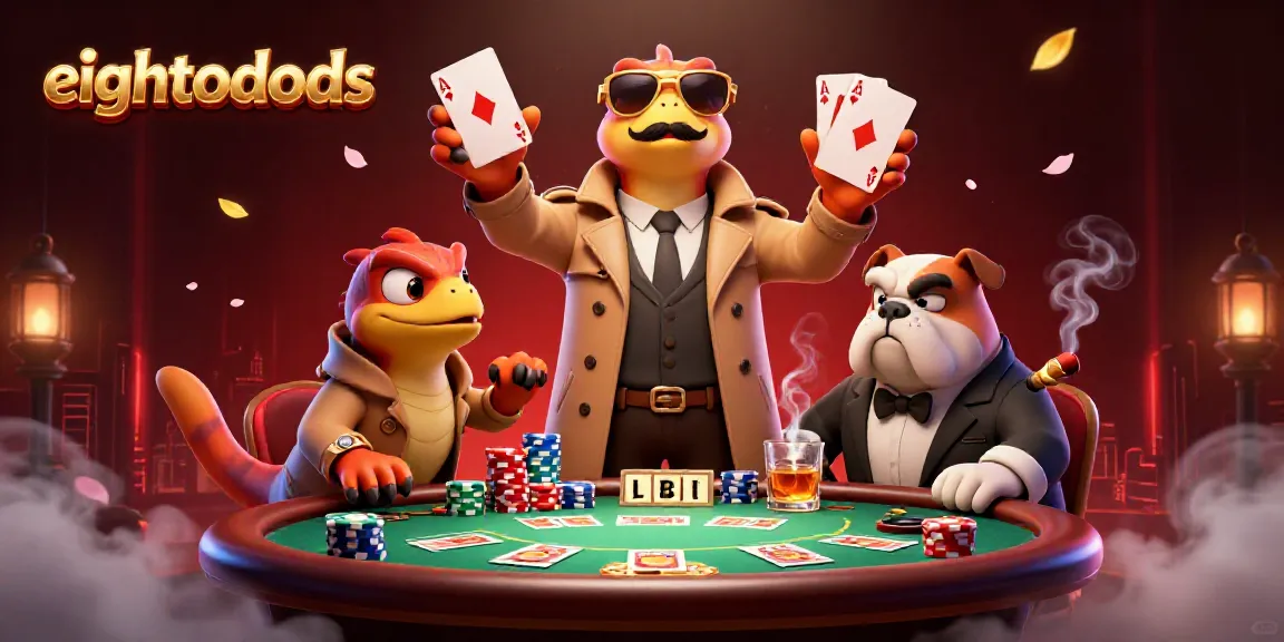 Experience the thrill of eightodds with raptors in a trench coat attempting to enter a VIP casino lounge.