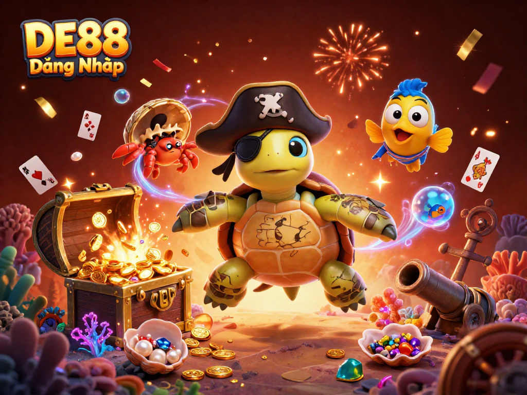 Experience the thrill of DE88 Đăng Nhập with pirate-themed slot adventures and colorful treasures.
