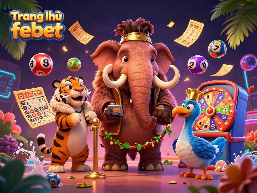 Experience excitement at Trang chủ febet with a vibrant casino scene featuring engaging characters and dynamic game elements.