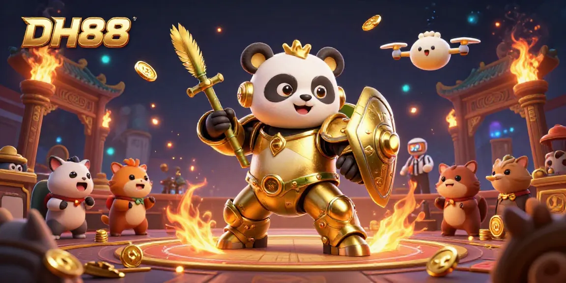 Experience thrilling gameplay at DH88 online casino with festive characters and dynamic action.