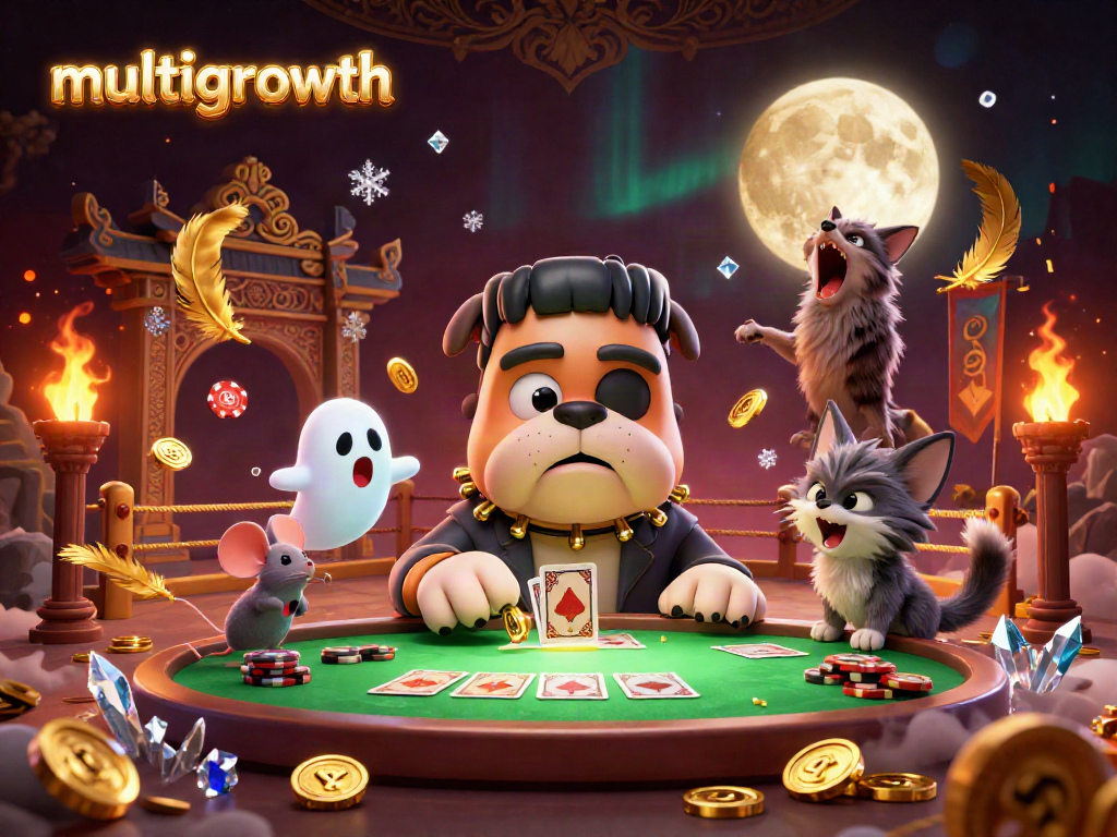 Engage in thrilling gaming action with multigrowth, showcasing vibrant characters and immersive casino elements.
