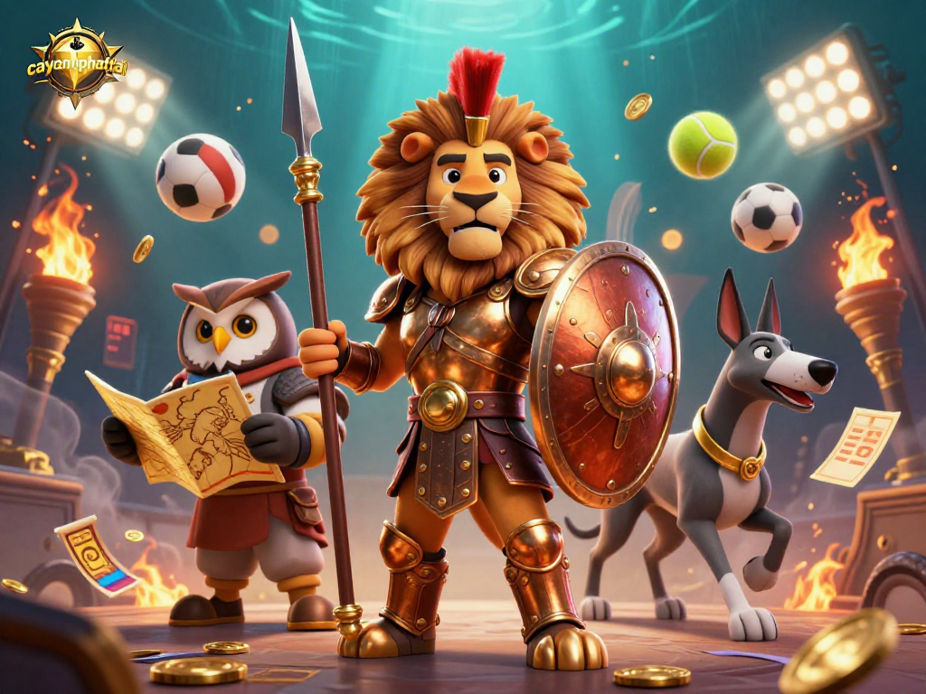 Engage with caycanhphattai's thrilling gaming elements in an epic animated scene.