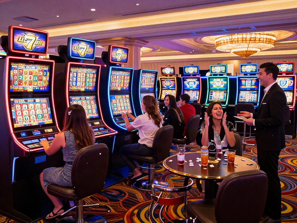 Players enjoying a thrilling Lucky777 casino experience with dynamic slot machines.