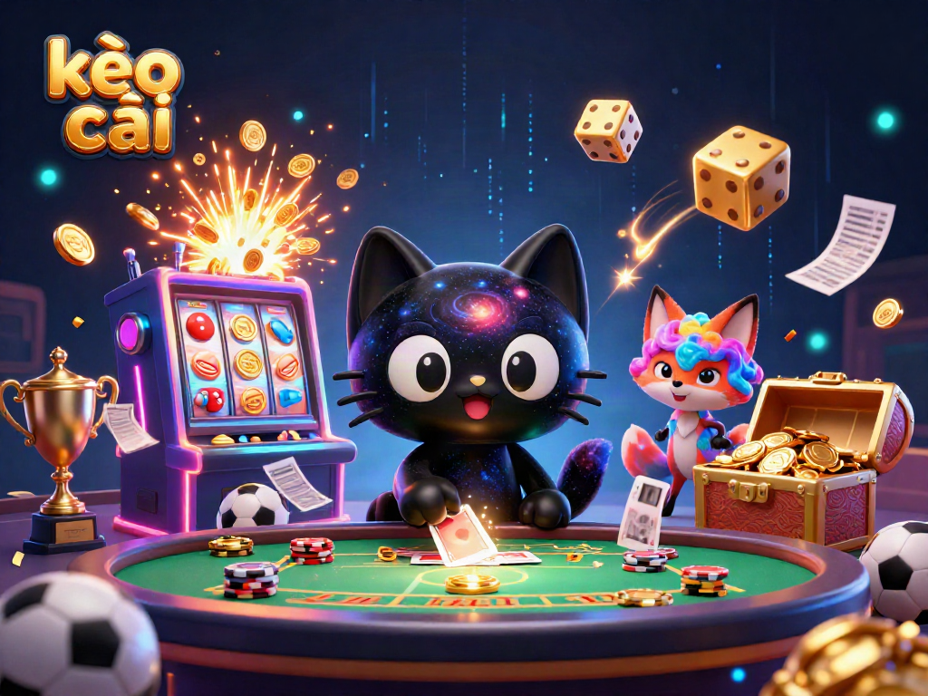 Engage with kèo nhà cái through dynamic sports betting visuals and cosmic casino excitement.