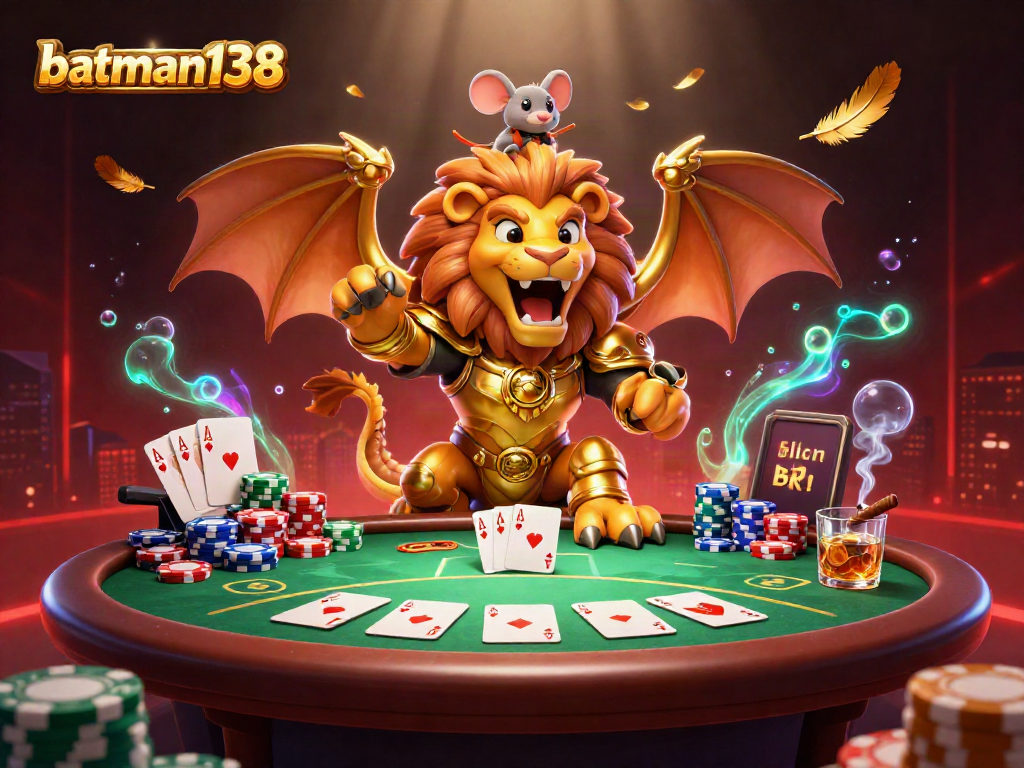 Experience the excitement of batman138 with a mighty chimera, poker elements, and a winning atmosphere.