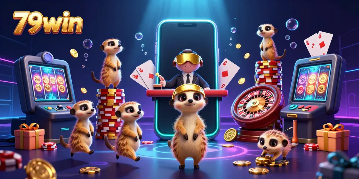 Experience the captivating world of 79win casino with dynamic meerkats managing the action.