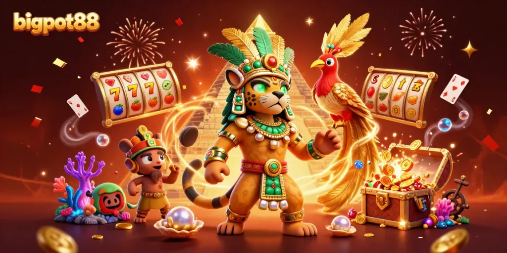 bigpot88 memicu keajaiban dengan slot dan jackpot dalam ilustrasi kasino yang menarik