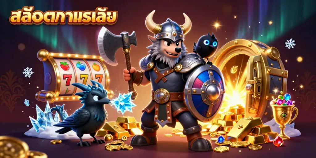 ภาพประกอบสล็อตทดลองเล่นสุดอลังการที่แสดงว่าเล่นเกมสนุกตื่นเต้น