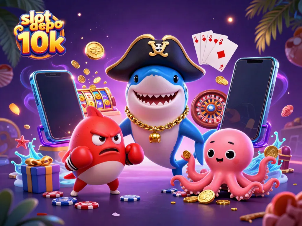 Experience thrilling gameplay with slot depo 10k featuring colorful characters and dynamic casino elements.